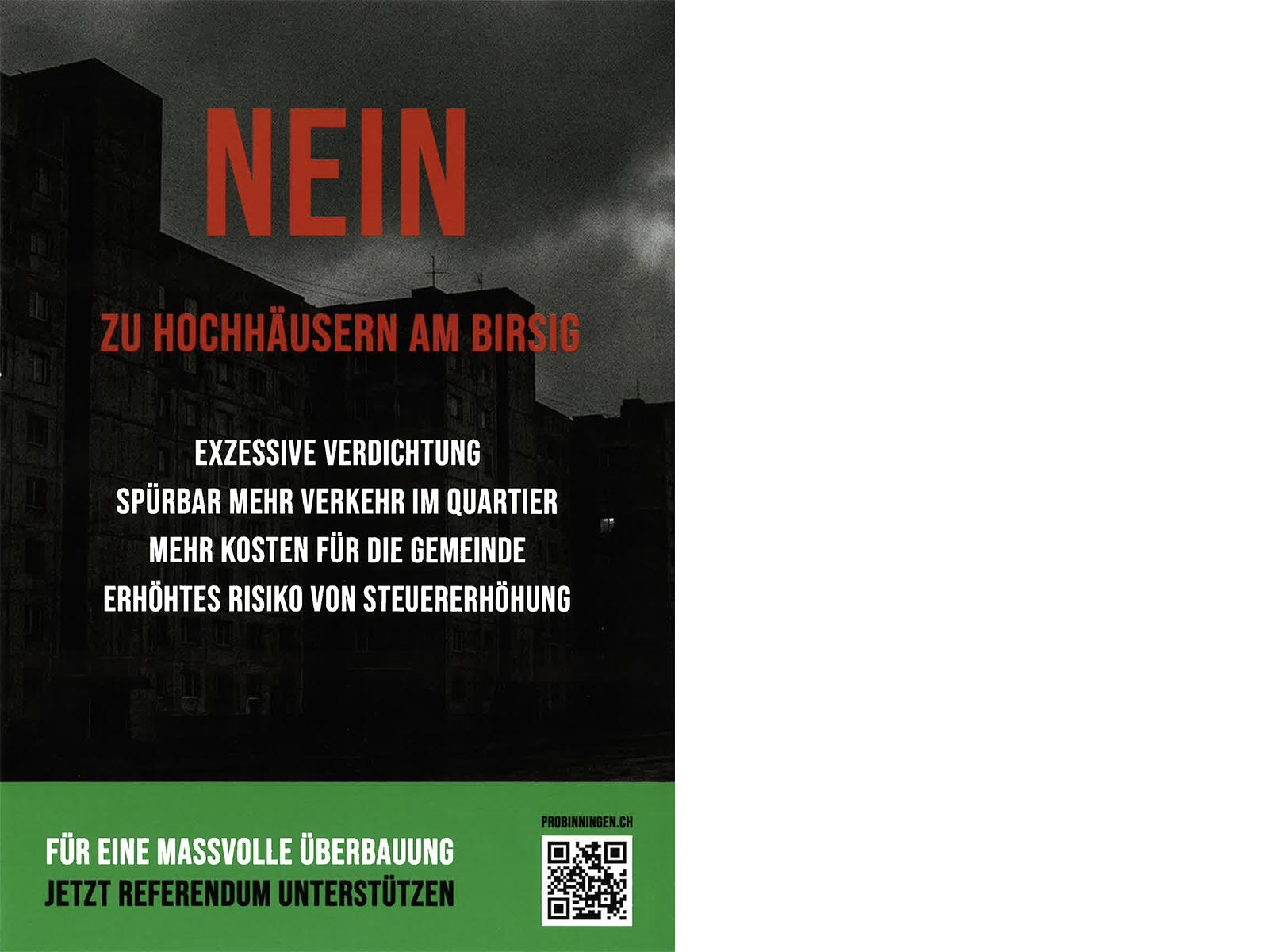 ...and again and again. Erneutes Referendum gegen den Quartierplan «Spiesshöfli»