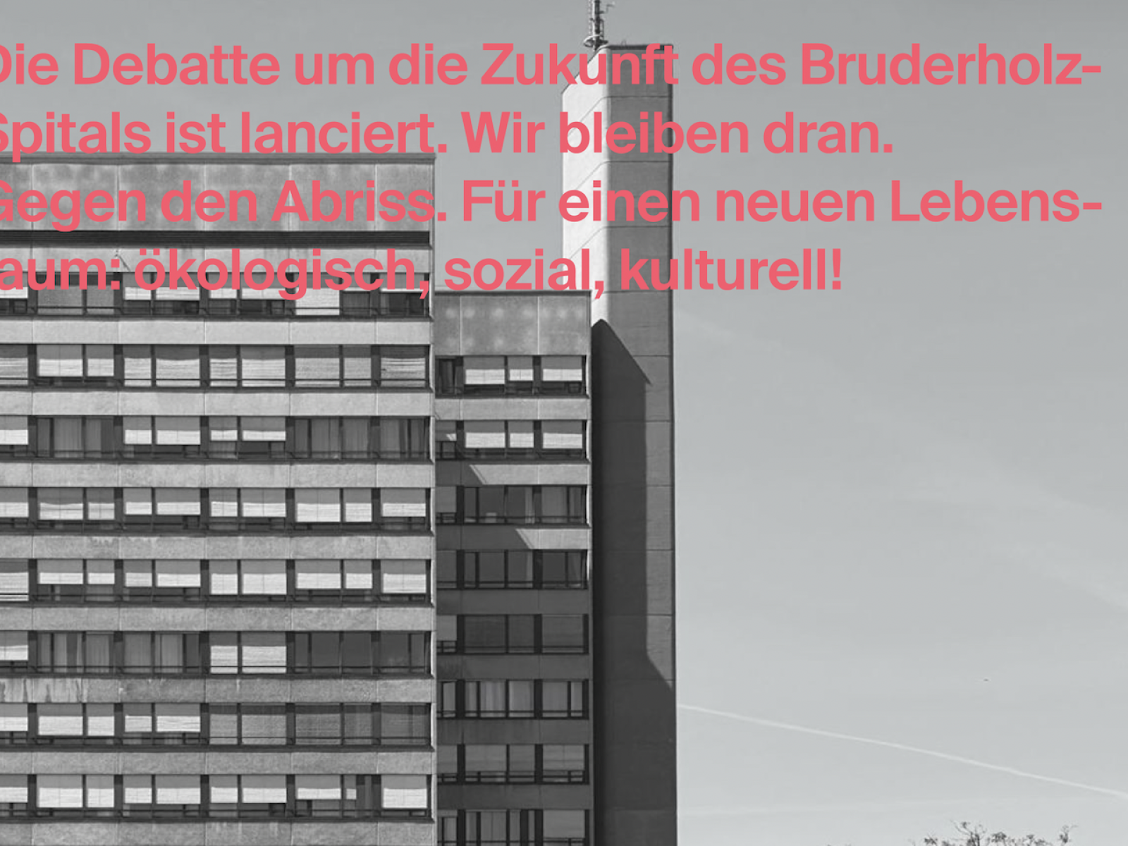 Wohnen im Bruderholzsspital - Die Diskussion geht weiter!